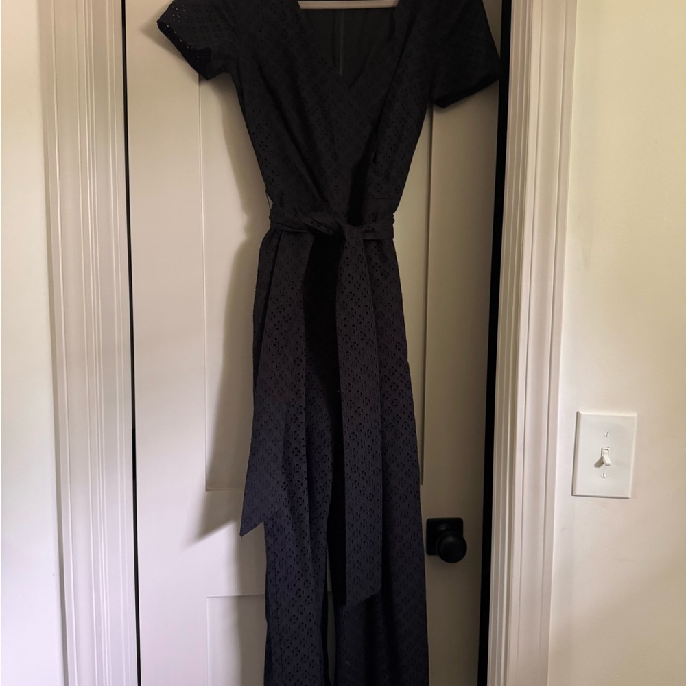 J. Crew Black Jumpsuit with Lace Detail